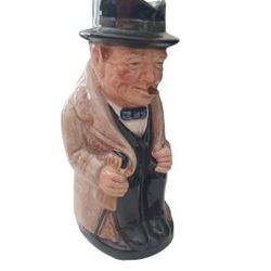 Royal Doulton Winston Churchill Toby Jug Creamer 4 Inches Made in England