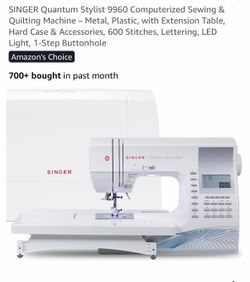 SINGER Quantum Stylist 9960 Computerized Sewing & Quilting Machine