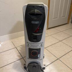 DeLonghi Portable Radiator Clean Electric Timer 