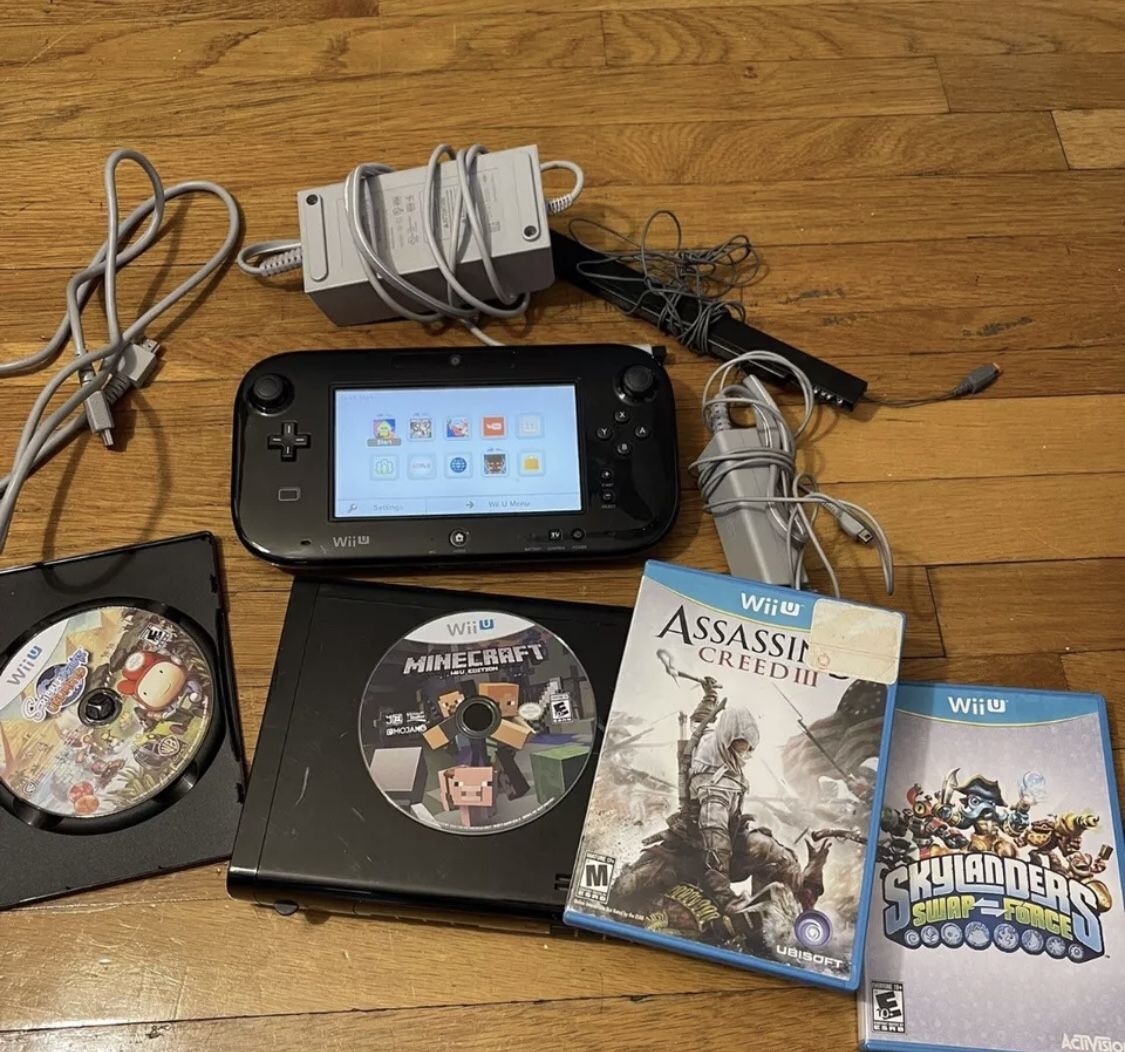 Nintendo Wii U Video Game Console Black 32GB