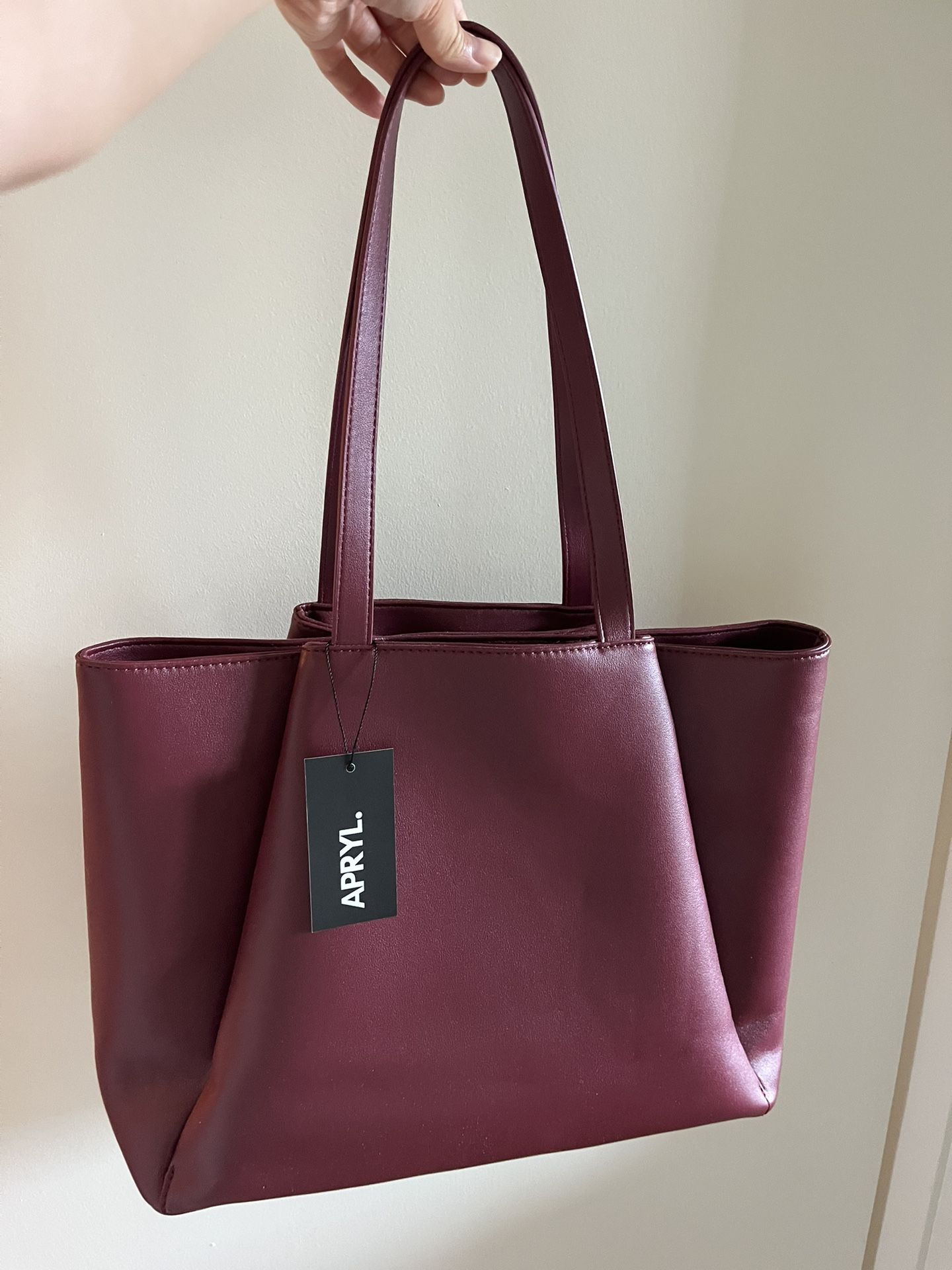 Work Tote w/Laptop Compartment (Burgundy)