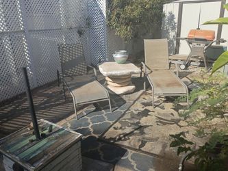 Faux Stone Patio/Pool Conversation Set