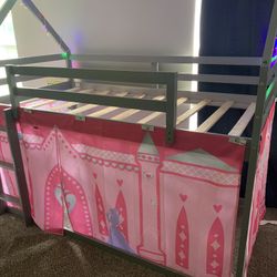 Loft Bed With Princess Curtain Twin 