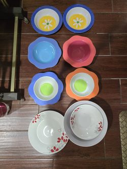 Vintage melamine summer dishes y2k