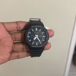 Black G Shock w Grey Detail