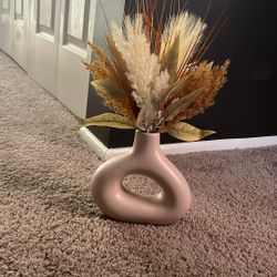 Autumn Vase With Artificial Flowers