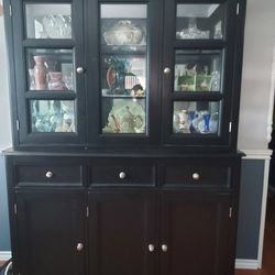 China Cabinet  With Matching End Tables