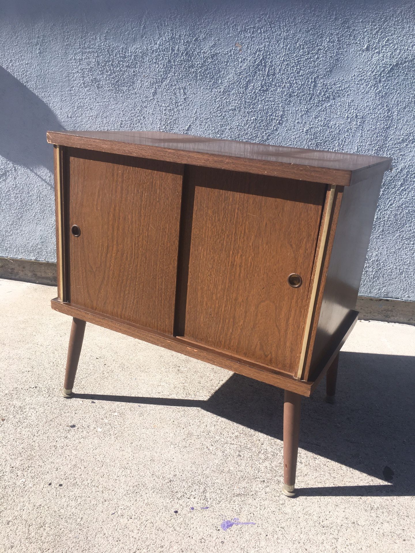 MCM Walnut Album Cabinet 1950’s-1960’s