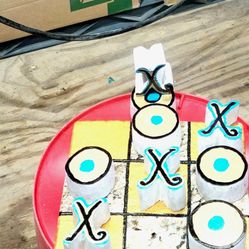 Marble Tick Tack Toe Game 