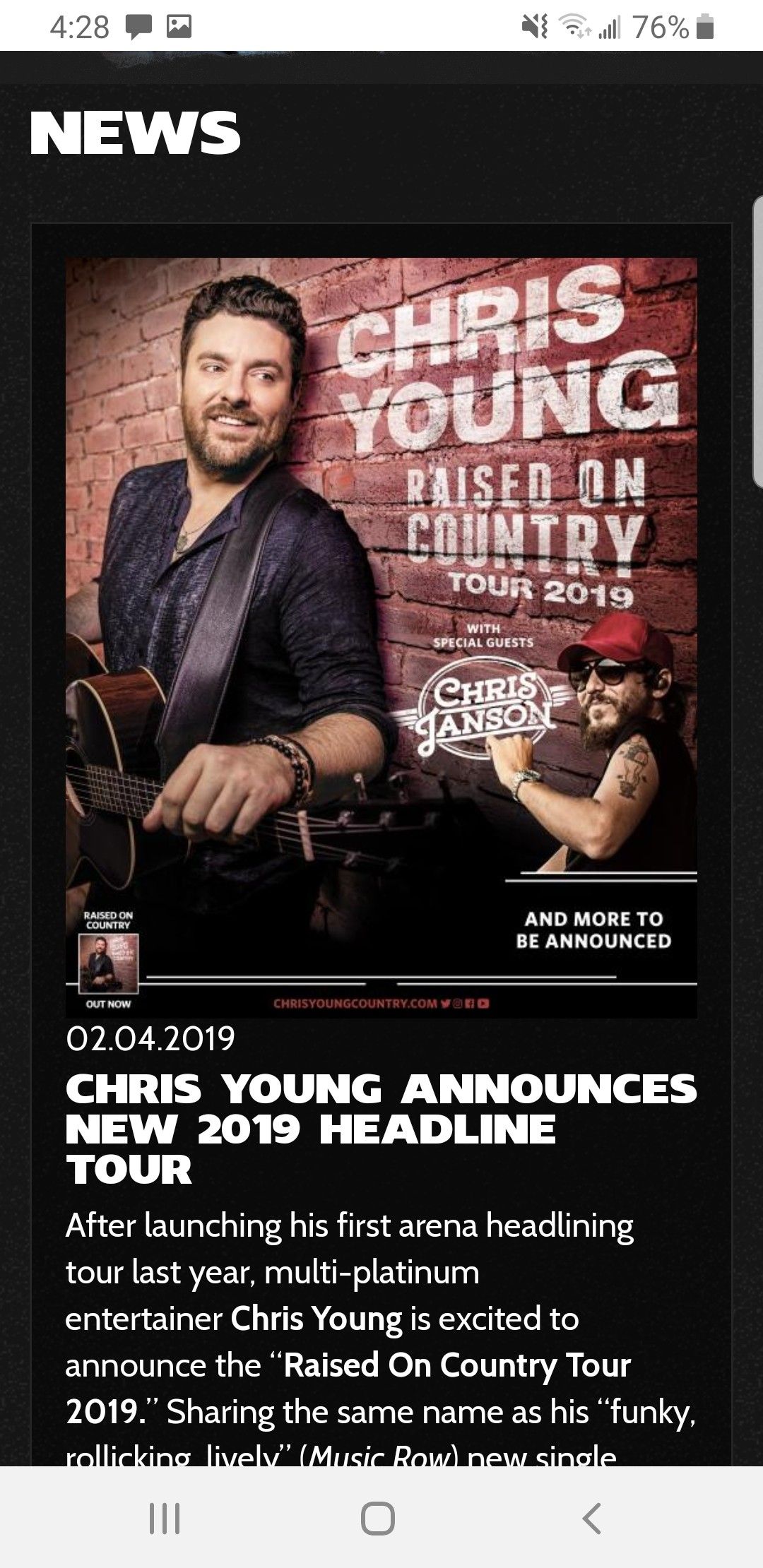 Chris Young tickets