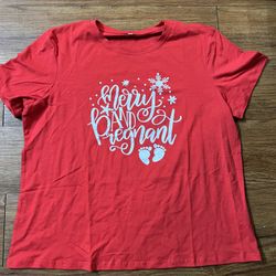 New Woman Red Tshirt Size XL