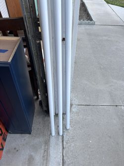White Utility Pole – Extra-Long, Strong, and Multi-Purpose 75 1/8” length x 1 3/8” diameter 