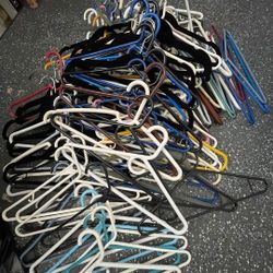 Like New Lots Of  Clothes Hangers. ( Only Used 1 Time ). 