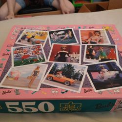 Barbie Puzzle.  Vintage Outfits.  Open.  All Pieces Included.