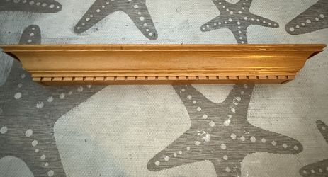 LikeNEW 5' Lexington Hearth Federal Honey Oak Wood Mantel Shelf Kit for Fireplace Farmhouse Design