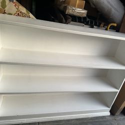 Beautiful Solid Wood Vintage White Bookshelf