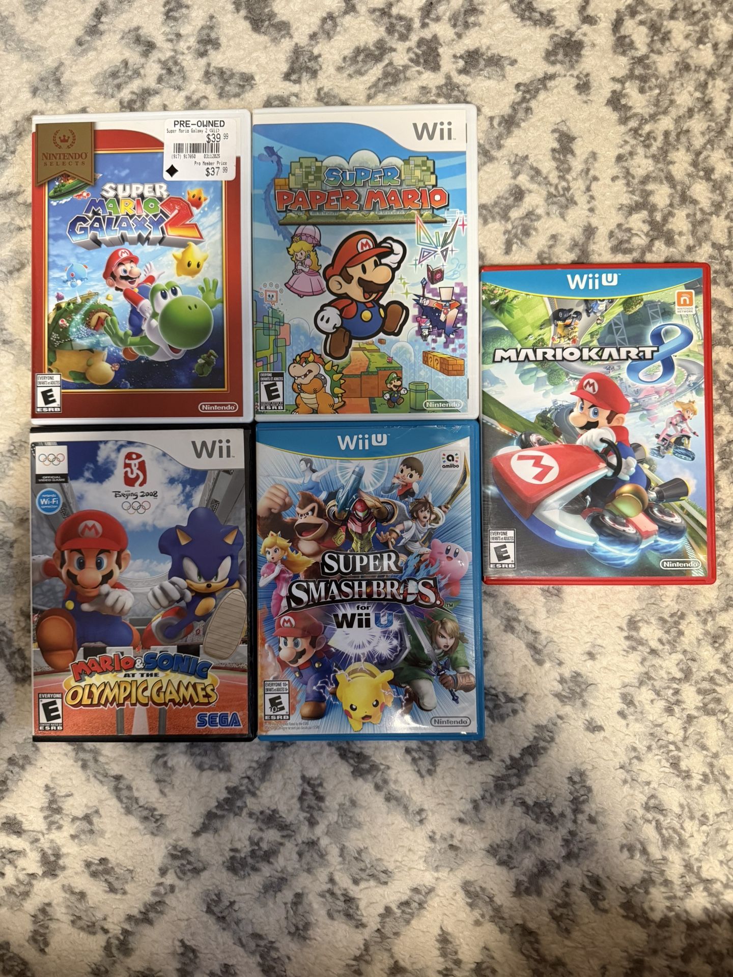 Super Mario Bundle for Nintendo Wii U (CIB + Without Manuals)—GREAT DEAL!