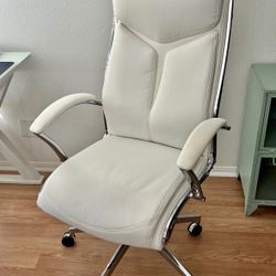 White Leather Office Chair