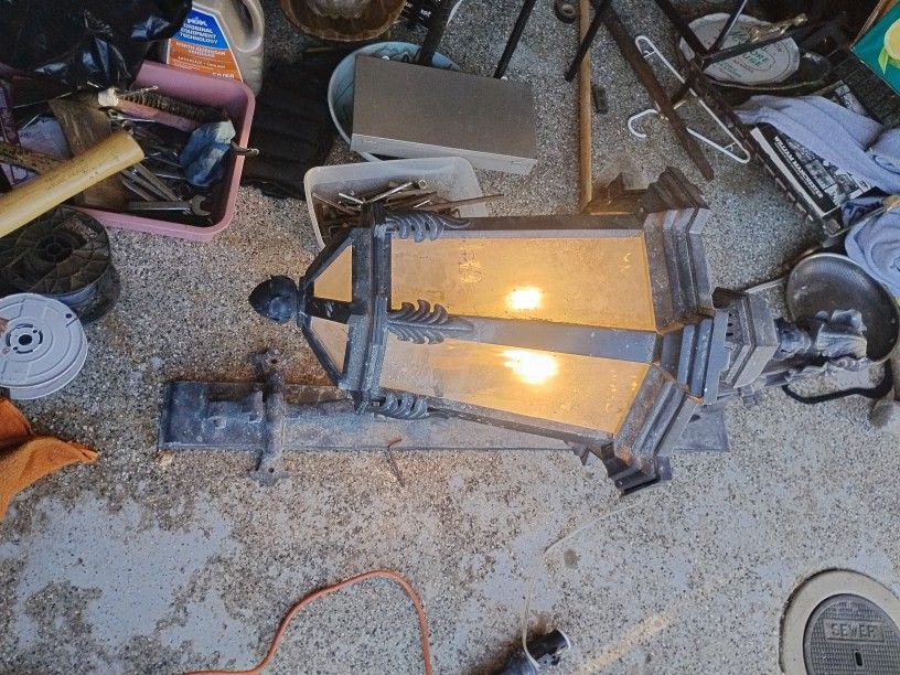 Two Outdoor Lamps 200 For Both And They Light Up