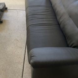 Black Leather Couch