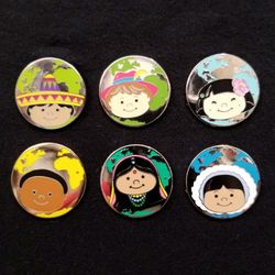 Disney Hidden Mickey It's A Small World – 6 Pin Set 