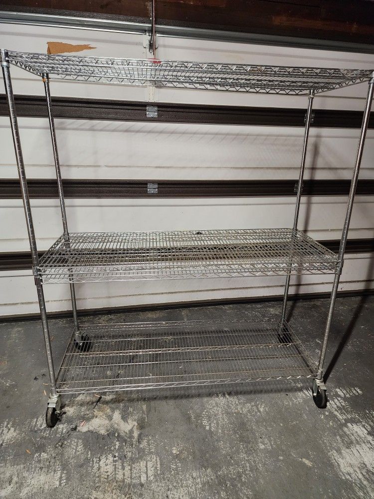 Rolling Wire Shelving