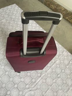 Dejuno, Burgundy, Carry-on, Dejuno Jasper - 50-Pound Suitcase: Lightweight, Expandable, and Spinner