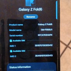 Samsung FOLD 6 256GB