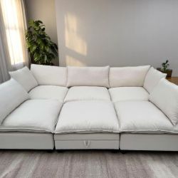 HUGE 6 Piece Sectional Cloud Couch ! Sofa Delivery Available 🚚