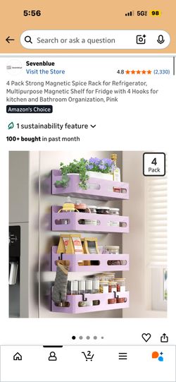 4 Tier Magnetic Spice Rack