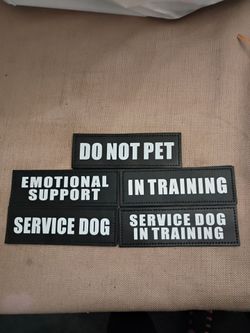 Service Dog patches