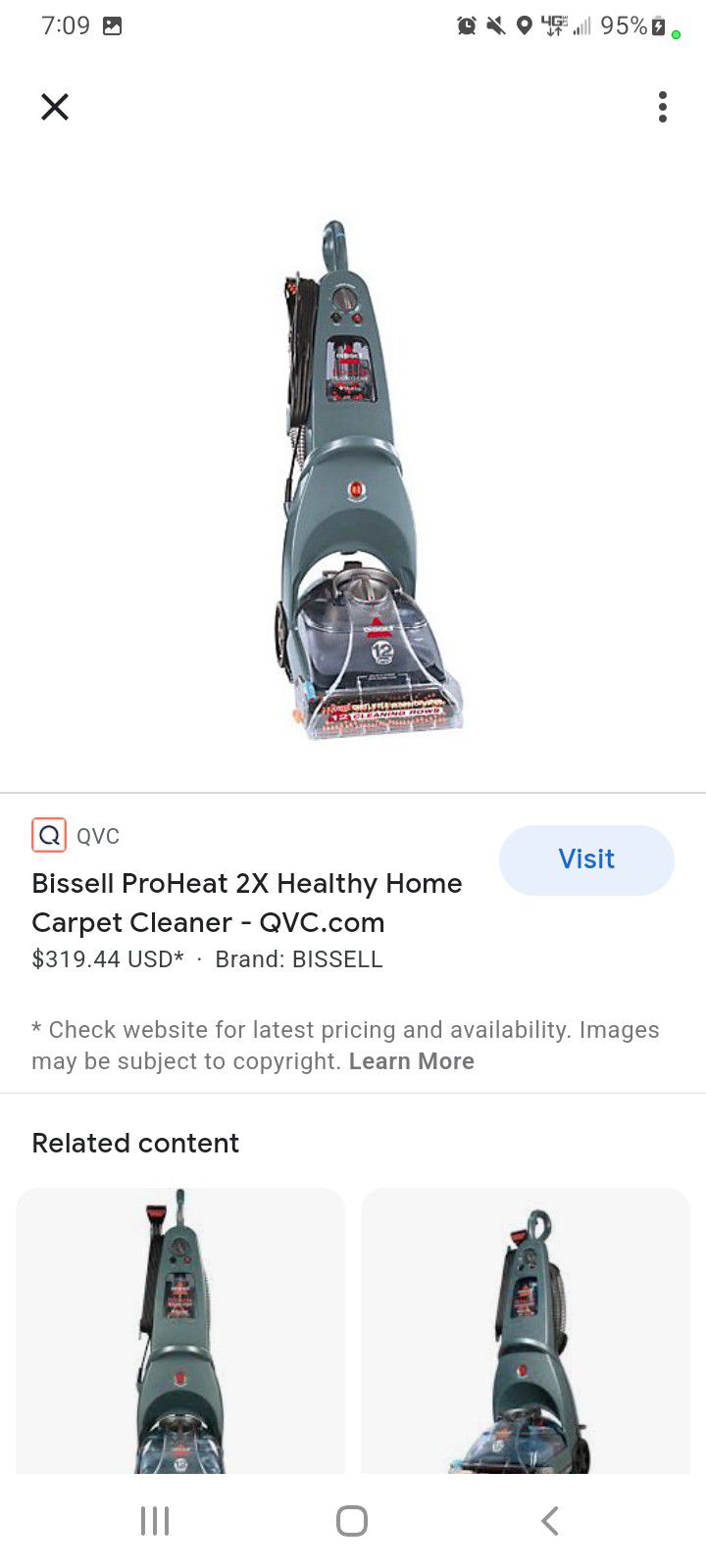 Bissell ProHeat 2X Home Carpet Cleaner