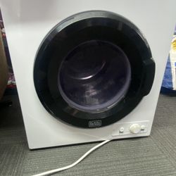 BLACK+DECKER  3.5 cu. ft. Capacity White Electric Dryer portable  $