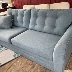 Blue Couch 81 Inches 