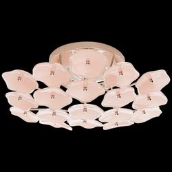 kate spade new york Leighton Chrome With White Glass Medium Flush Mount
