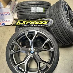 22x9.5 22x10.5 BMW X5M X6M X7M WHEELS RIMS TIRES X5 X6 X7 5x112 2019 & NEWER-WE FINANCE
