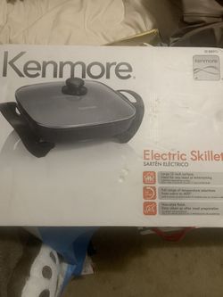 NEW Kenmore 88917 12"x12" Non-Stick Skillet in Gray