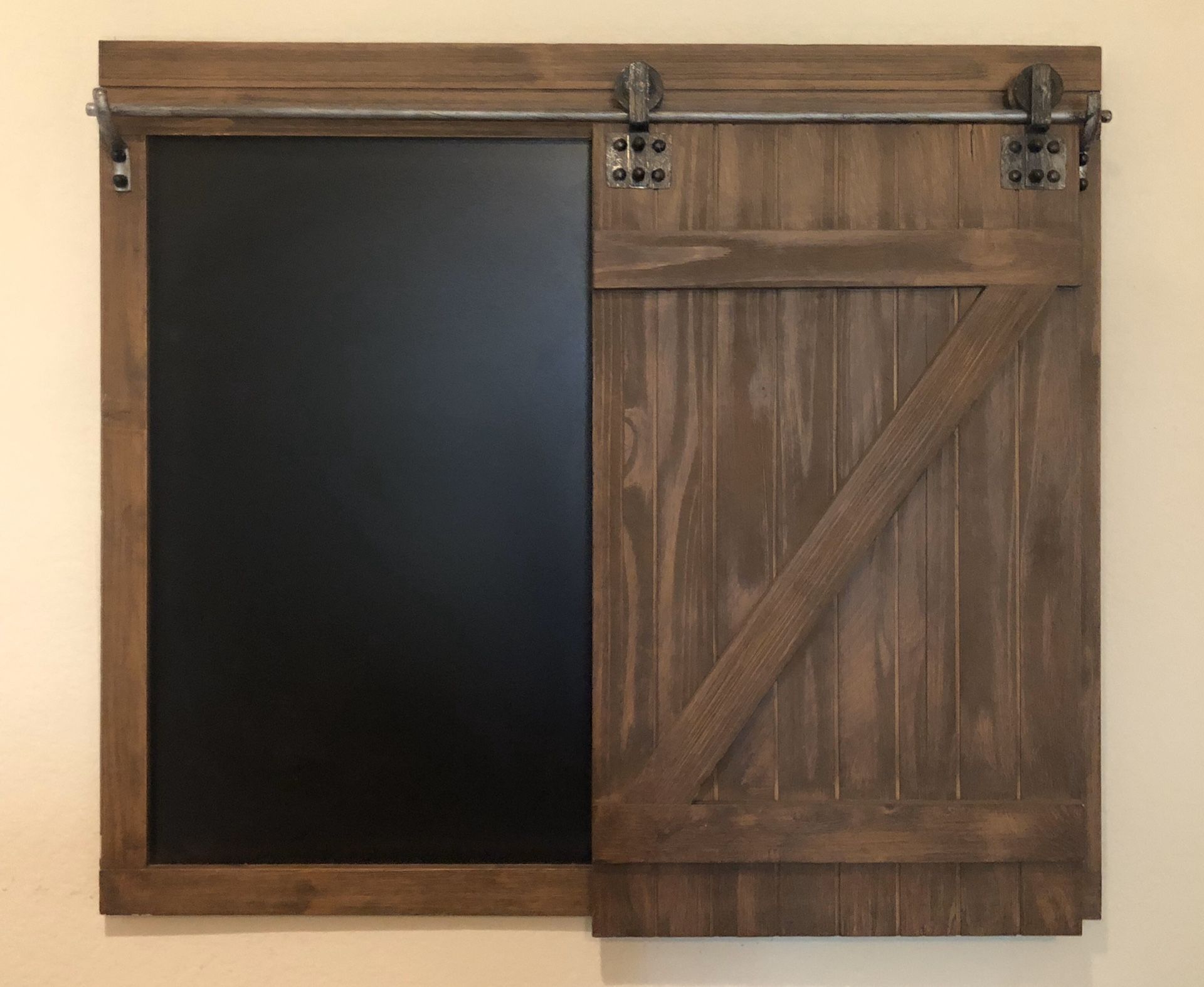 Wooden Sliding Door Chalkboard