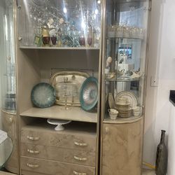 China Cabinet With Dishes