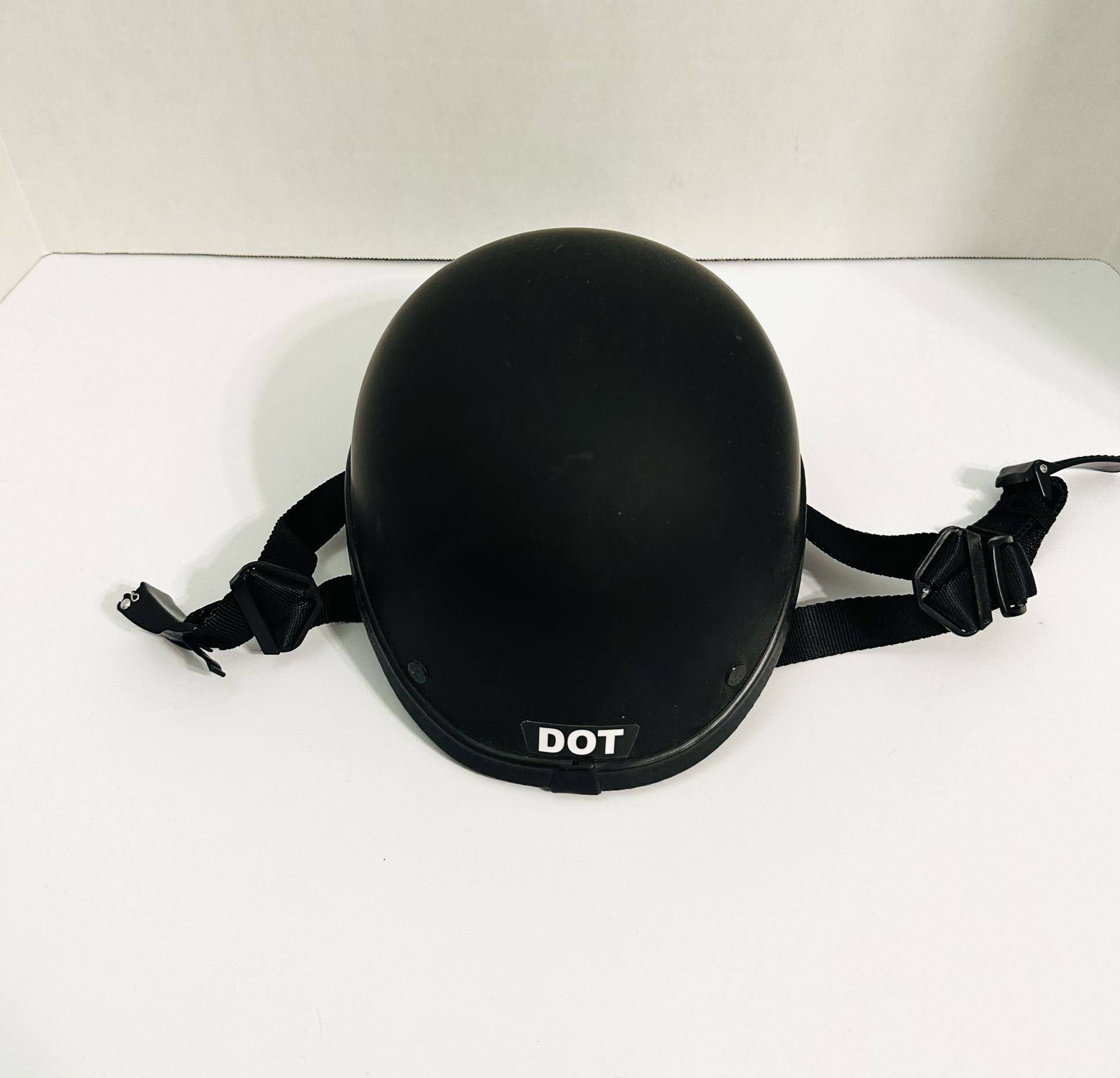 DOT Black Motorcycle Chopper Helmet Men’s Small