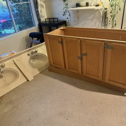 Free Bathroom Vanity Cabinet And/or Sink