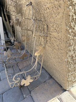 Wall Hanging Planter** flat metal iron