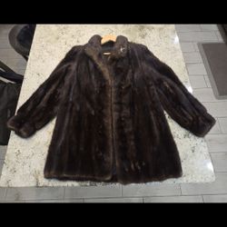 Florence  Mahogany  Faux Coat 80s