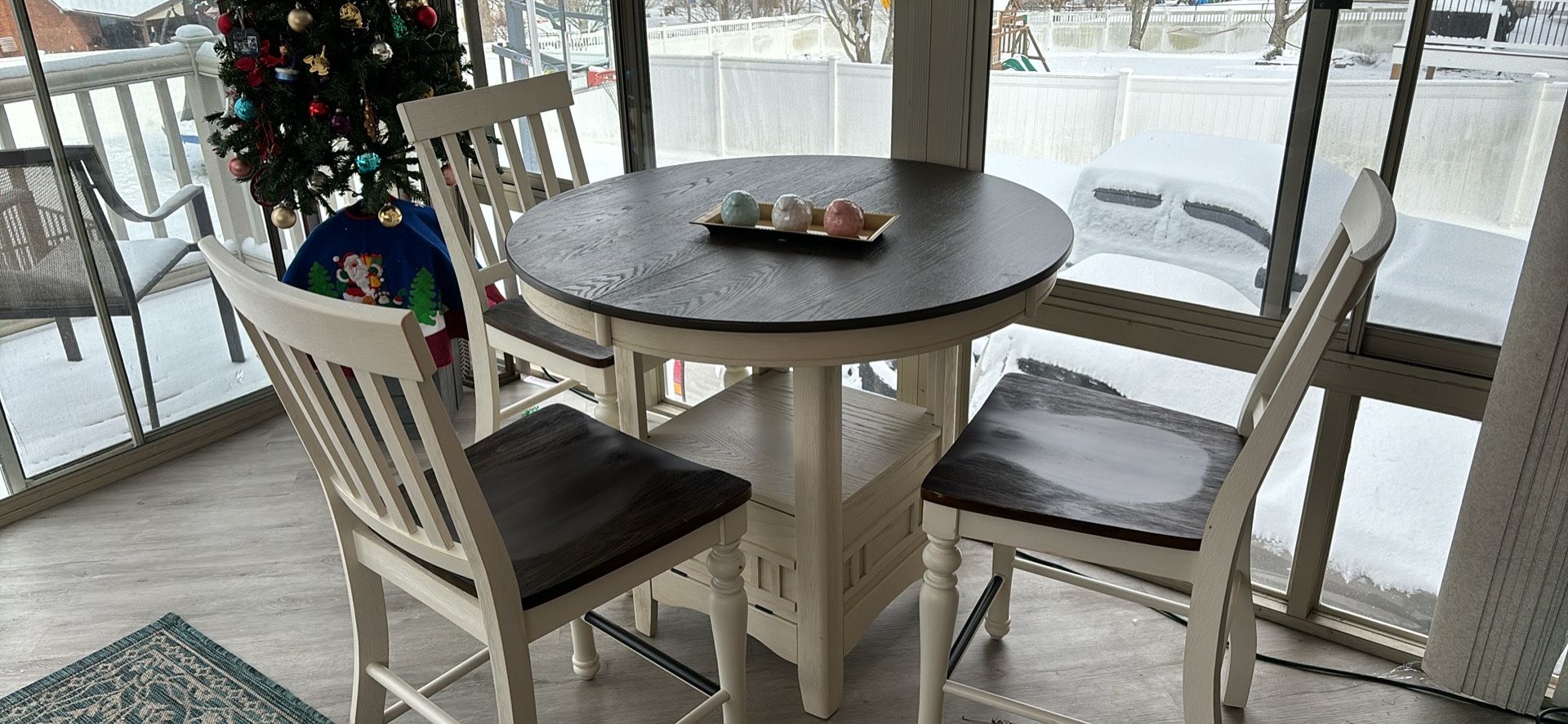 Dining room table and chairs