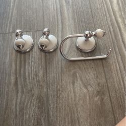 Toilet Paper Holder And Sink Handles