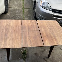 Modern walnut table