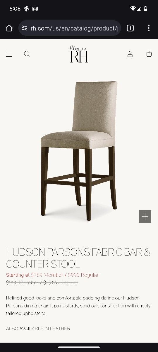 Bar Stools/Chairs Restoration Hardware for Sale in Phoenix, AZ OfferUp