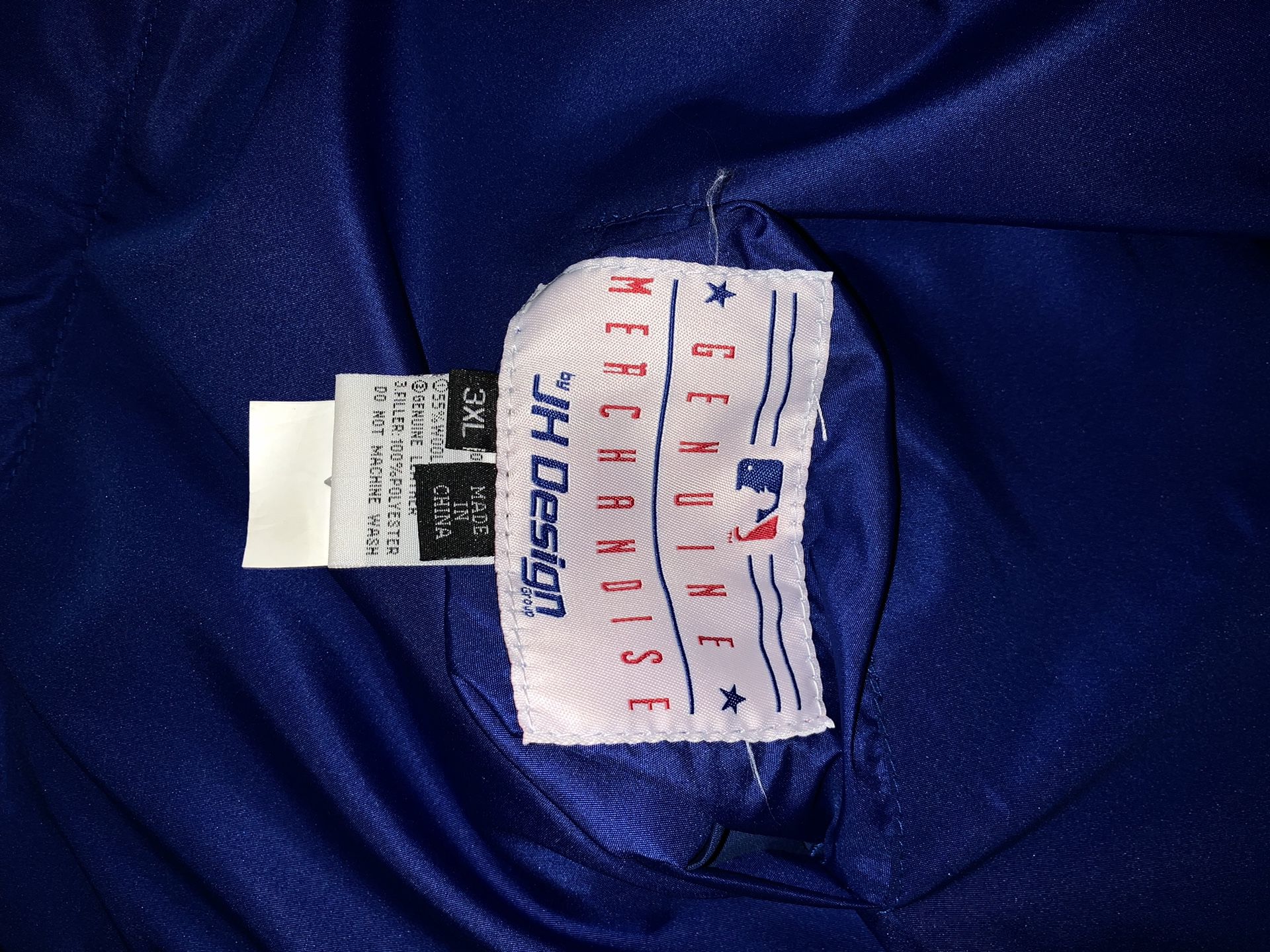 JH Distributors Los Angeles Dodgers Reversible Letterman Mens Jacket (Black/White)