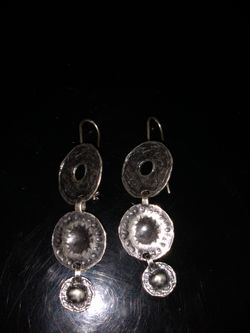 Silver earrings