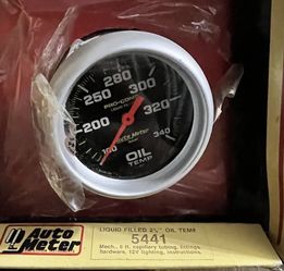 AutoMeter Pro-Comp 140-280 Deg F Mechanical Oil Temperature Gauge 5441
